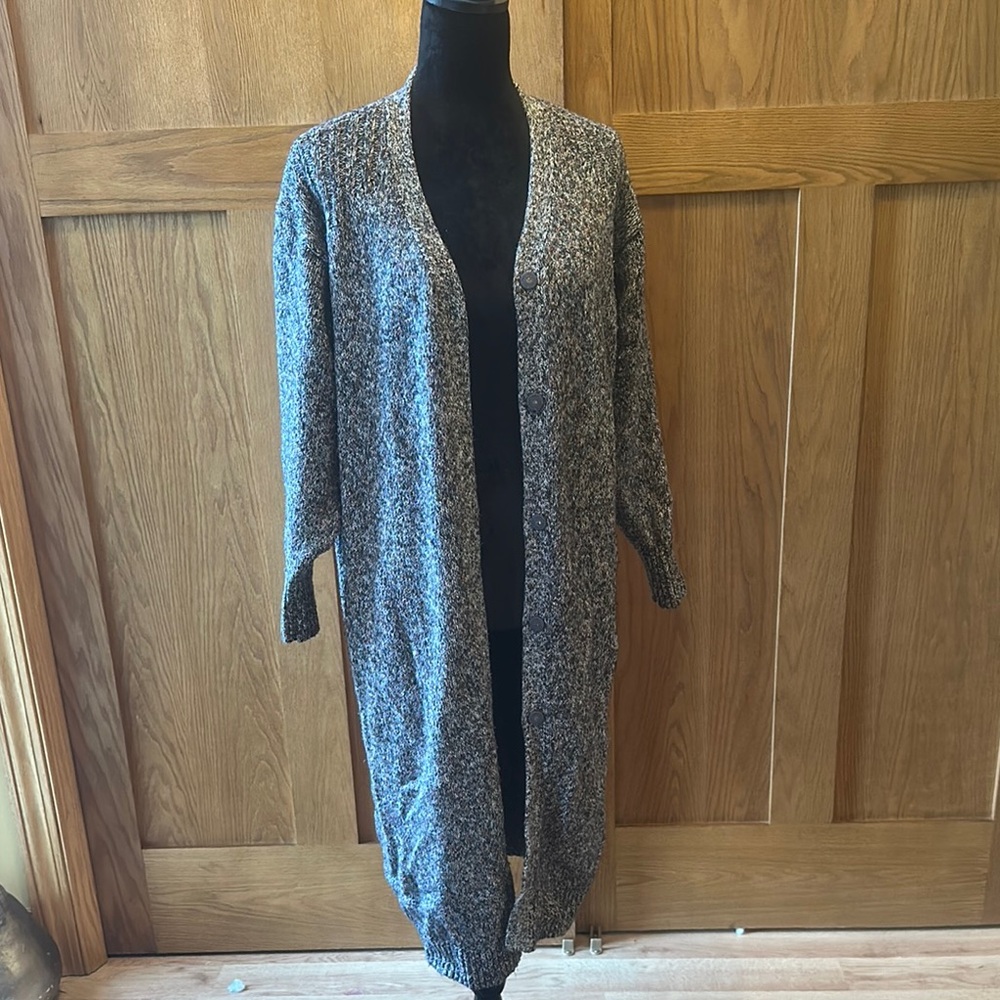 Cabi Women's Gray sparkle Knit Cardigan Sweater